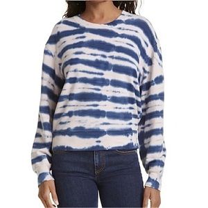 Rails Ramona pullover sweatshirt in Striped Indigo Tie Dye